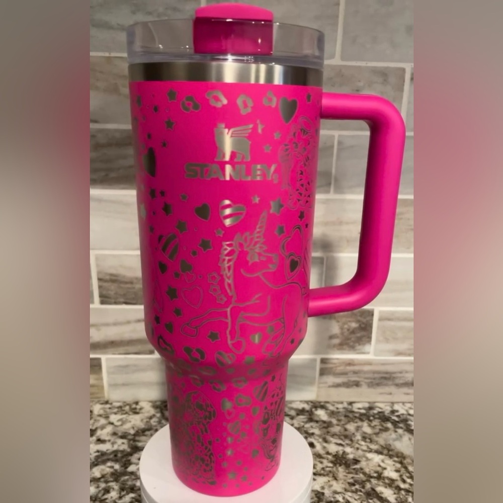 Lisa Frank laser engraved Stanley Tumbler cup 30 oz 40 oz NEW choos…